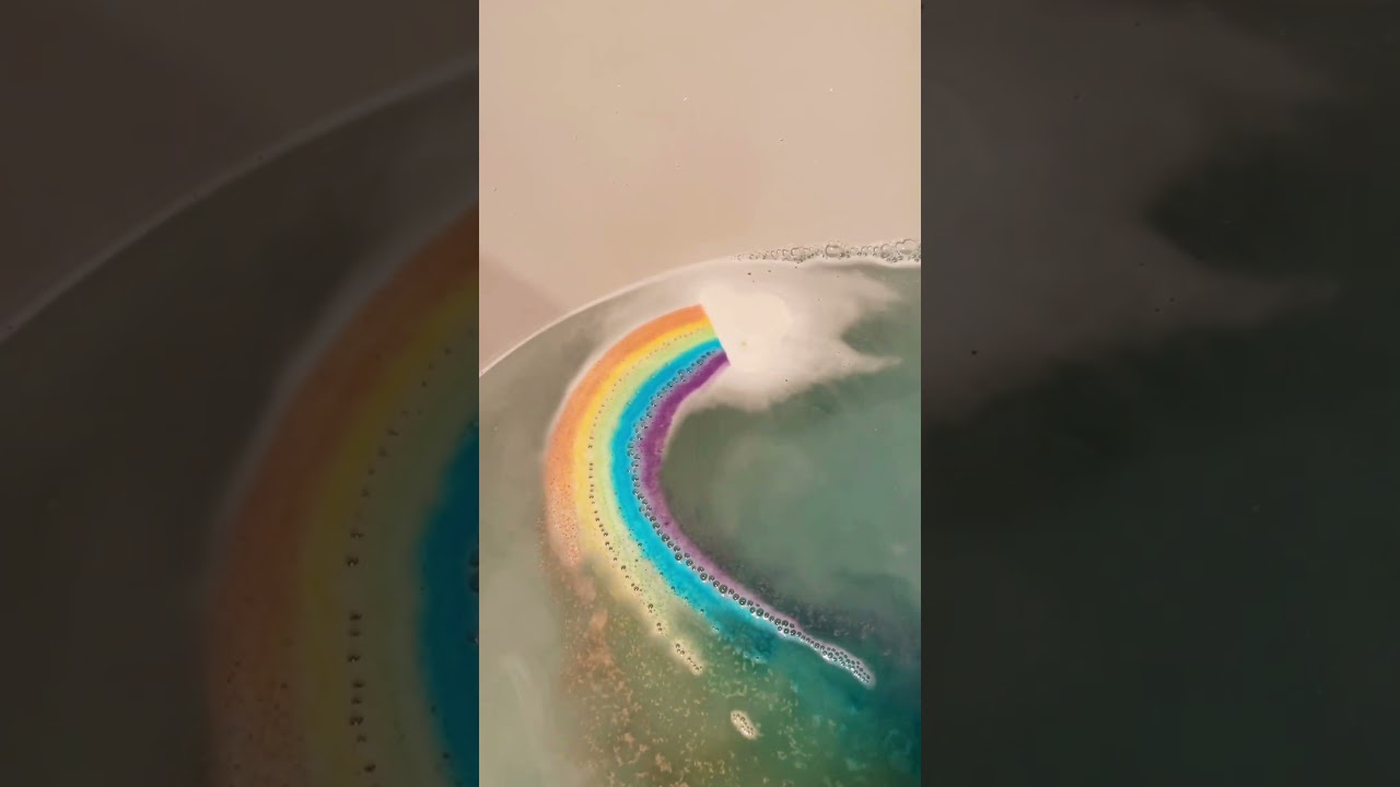 Most beautiful bath bomb #rainbow #bathbomb #kidsfun #kidsactivities #amazonfinds