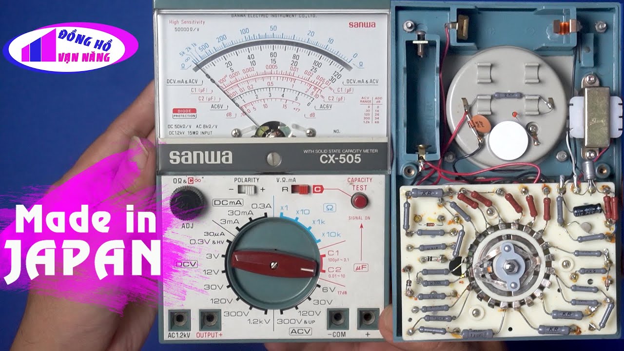 Sanwa CX505 Analog Multimeter | Đồng hồ vạn năng kim Sanwa CX505 | @donghovannang#040