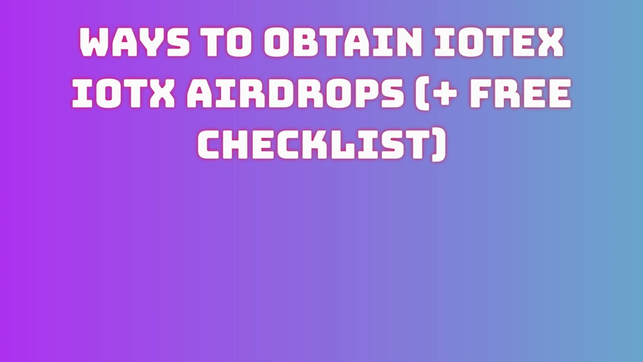IoTeX IOTX AIRDROP CLAIM verification Tutorial