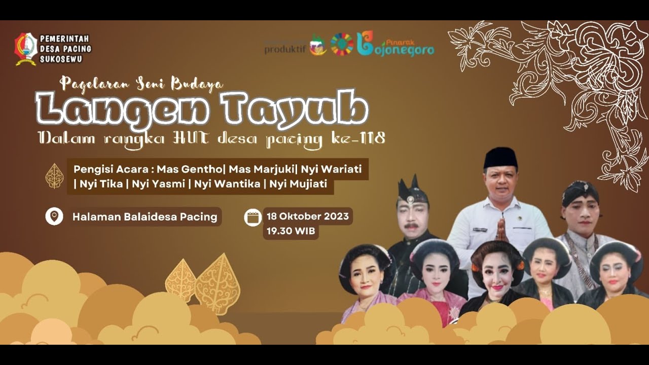 Pagelaran Seni Budaya LANGEN TAYUB || Dalam Rangka SEDEKAH BUMI & HUT KE-118 DESA PACING