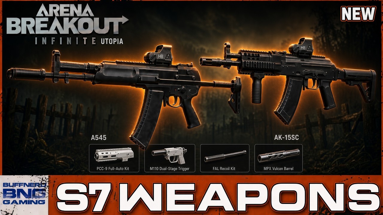 Arena Breakout Infinite С7: Новое оружие A545 и AK-15SC + новые комплекты