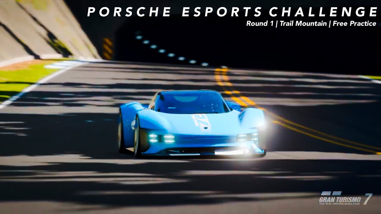 Porsche Esports Challange Round 1 Free Practice - Trail Mountain - Porsche Vision Gran Turismo - GT7