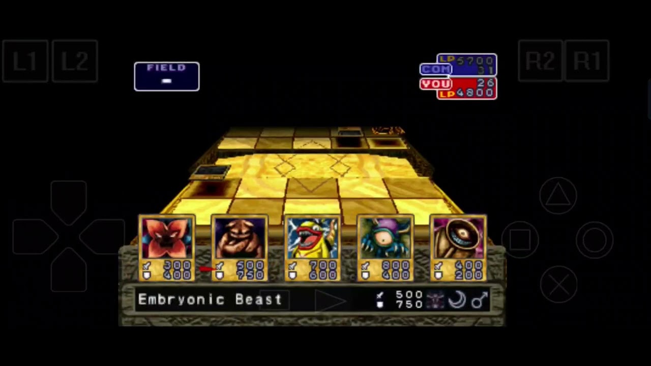 Yu Gi Oh ! Forbidden Memories Summoned Skull deck  Defeat Nitemare (ePSXe emulator android)