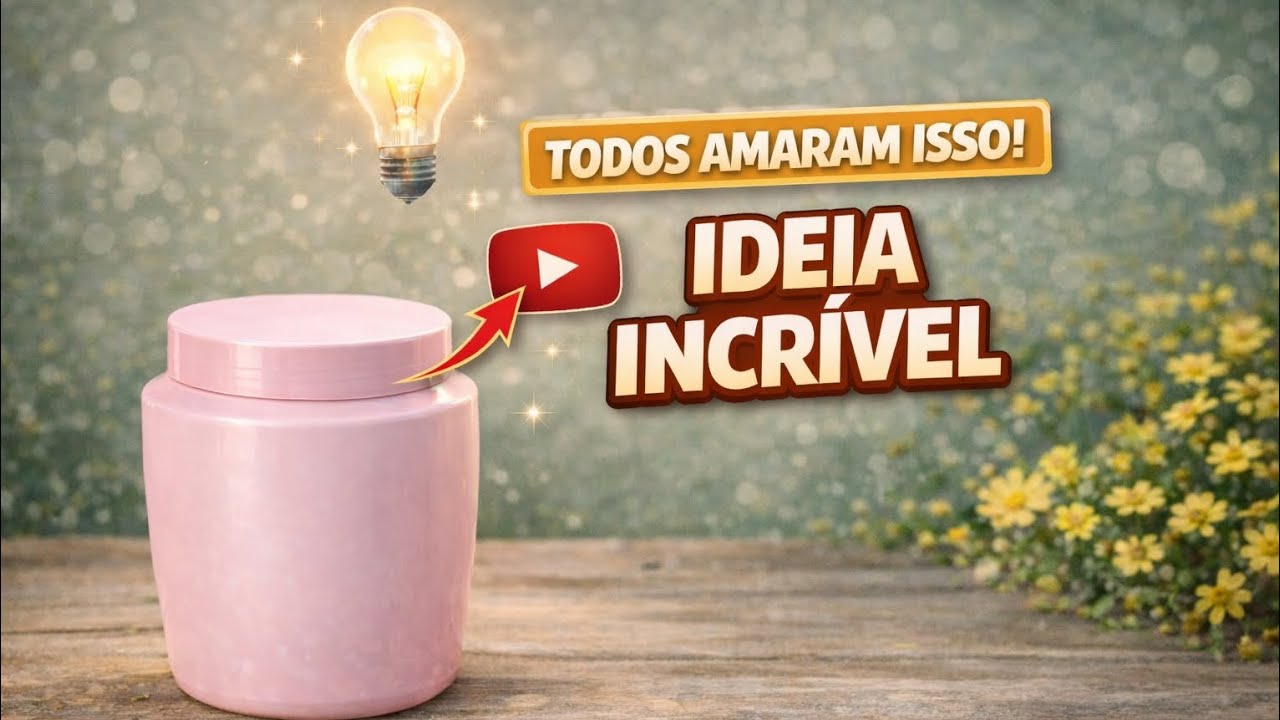 IDEIA FABULOSA COM POTE DE CREME 
