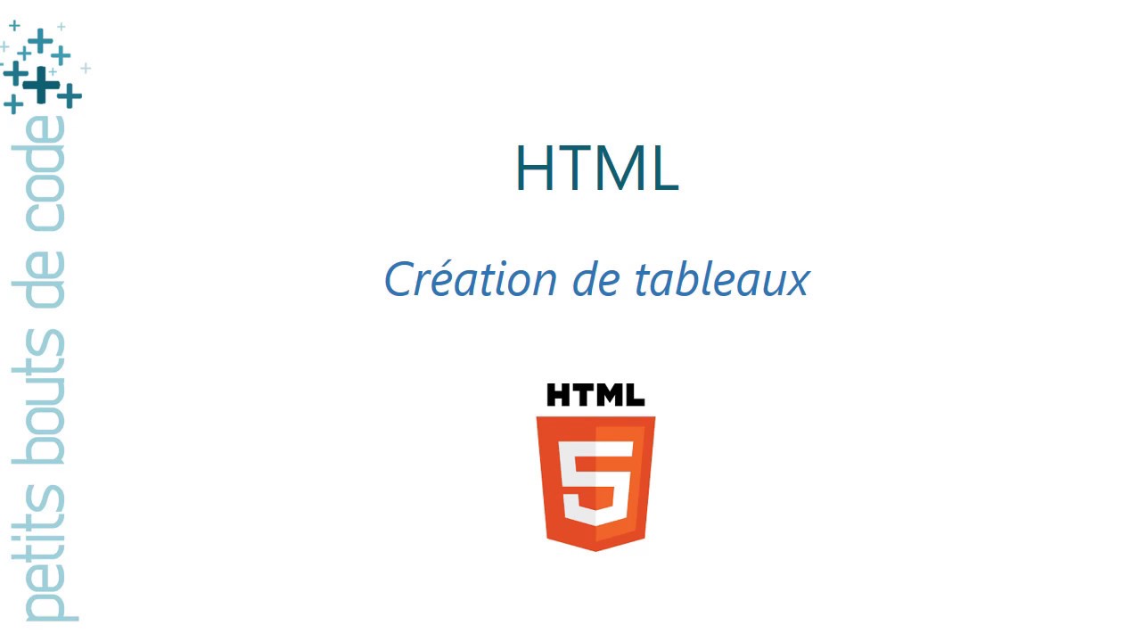 HTML - Tableaux