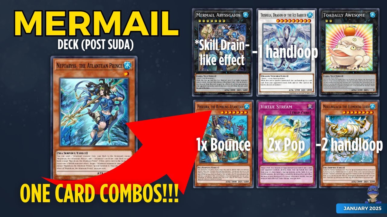 NEPTABYSS ONE CARD COMBOS! PLAY WITH MERMAIL DECK 2025 POST SUDA! [COMBO VIDEO] [JANUARY 2025]