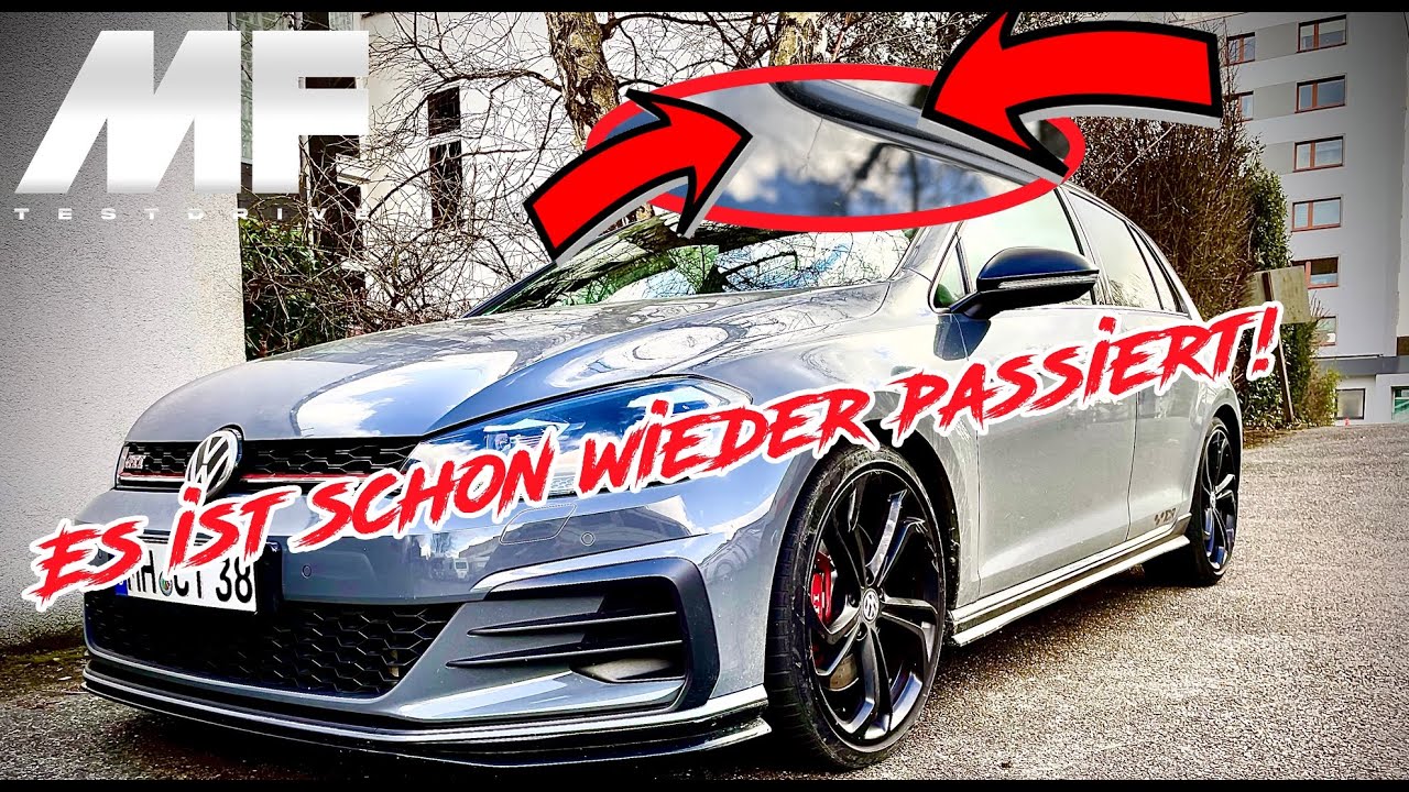 Es ist schon wieder passiert🙈 GTI TCR Panorama Dach gerissen.