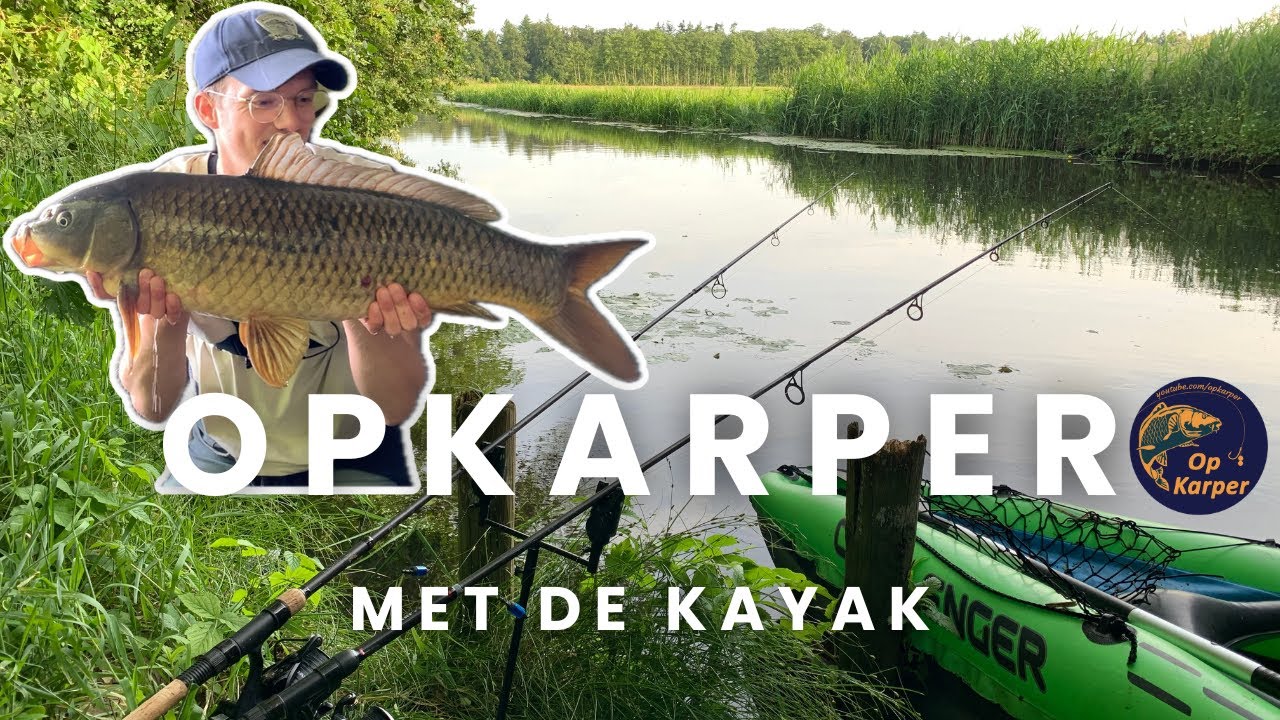 Karpervissen vanuit de Kayak! #1