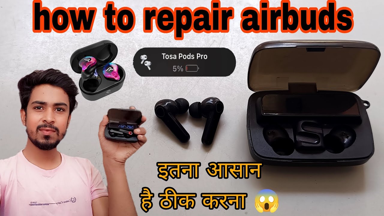 How to repair earbuds 😱 || earbuds kaise theek Karen aasan tarika 🙂🔥#viralvideo #repairing #earbuds