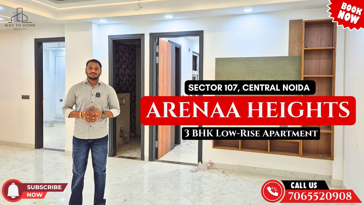 Arenaa Heights 107 | Luxury 3BHK Builder Flat In Central Noida Starts From 1.05cr only | 📞7065520908
