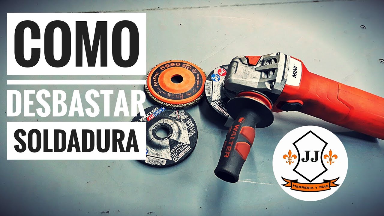C&oacute;mo DESBASTAR puntos de SOLDADURA || JJ HERRERIA Y M&Aacute;S