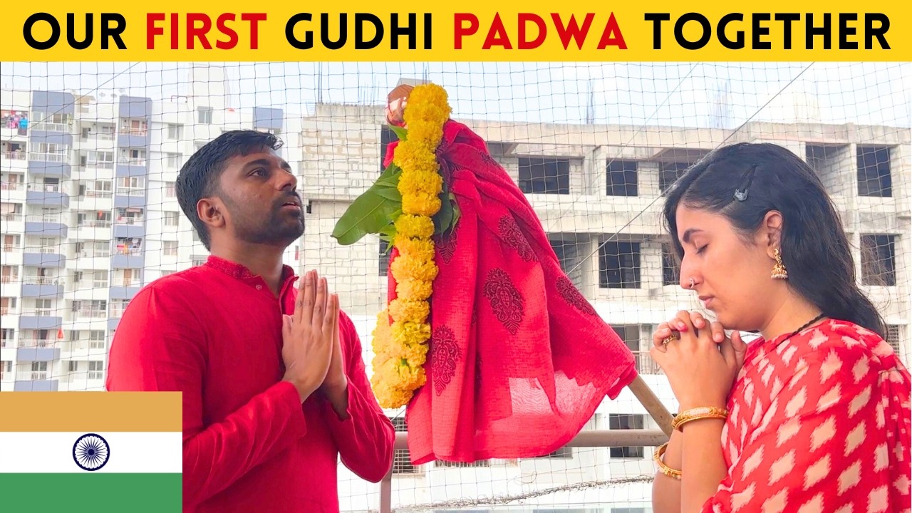 Our First Gudhi Padwa 😍| Maharashtrian New Year | Indian Persian Couple Vlog