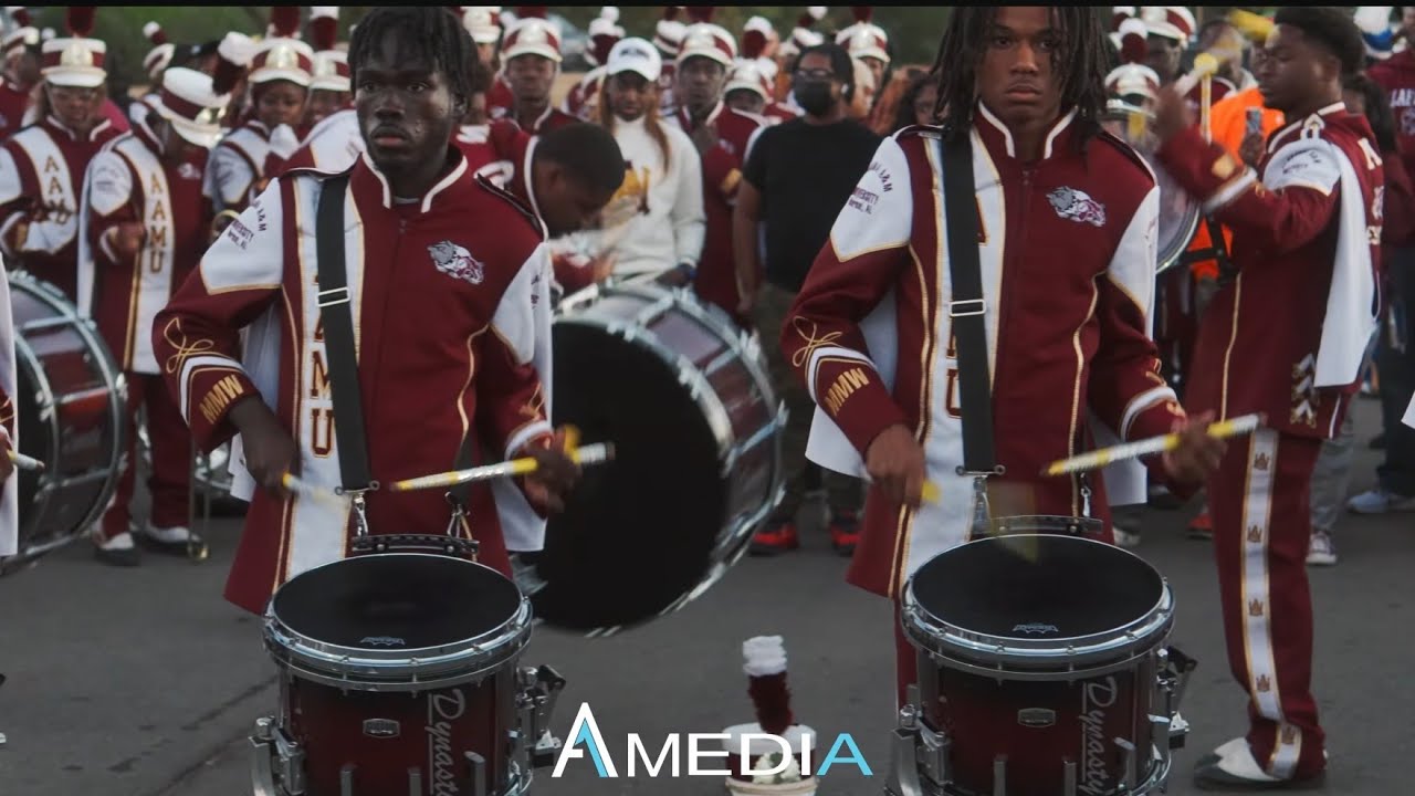 Stick Tape - AAMU Drumline vs FAMU (Z28)  | AAMU High School Band Day 2023 | Watch in 4K!!!!