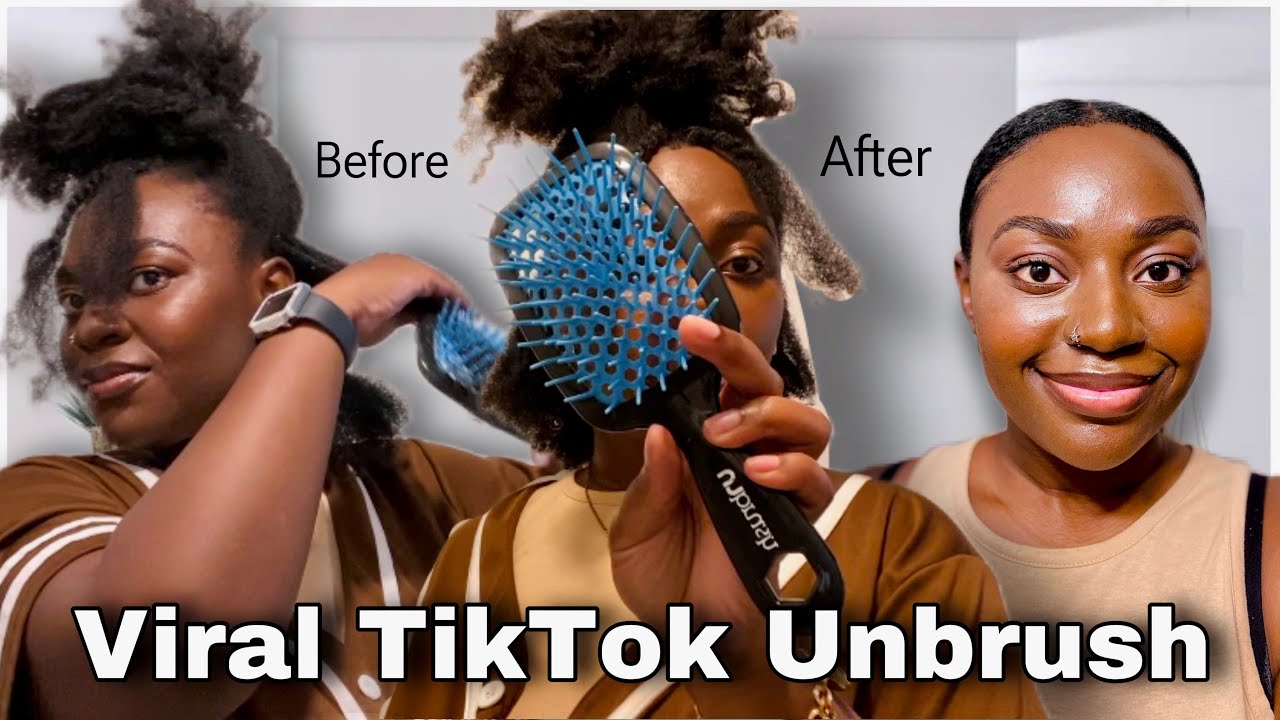 VIRAL TikTok Unbrush Review On My Kinky Hair! | Does It Really Work? 🤔