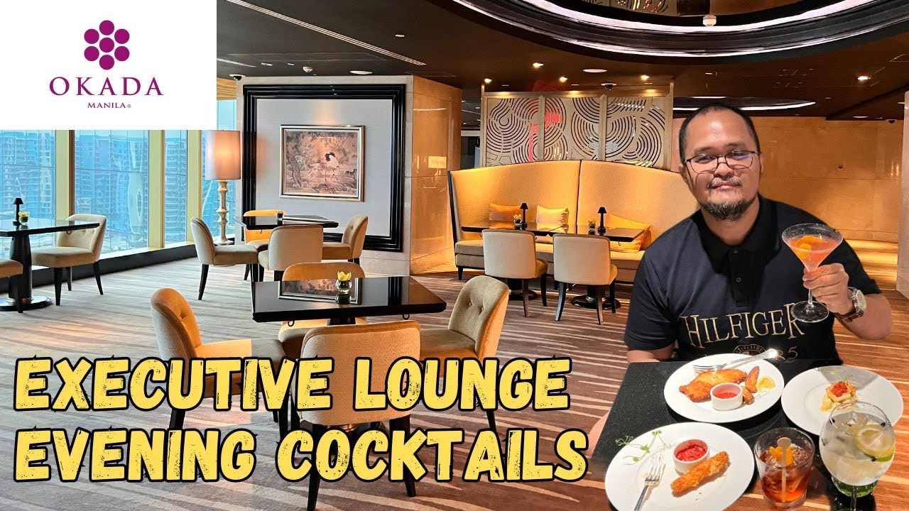 Okada Staycation (Part 2) | Executive Lounge Evening Cocktails for 2 days | Vlog Ni Jorem
