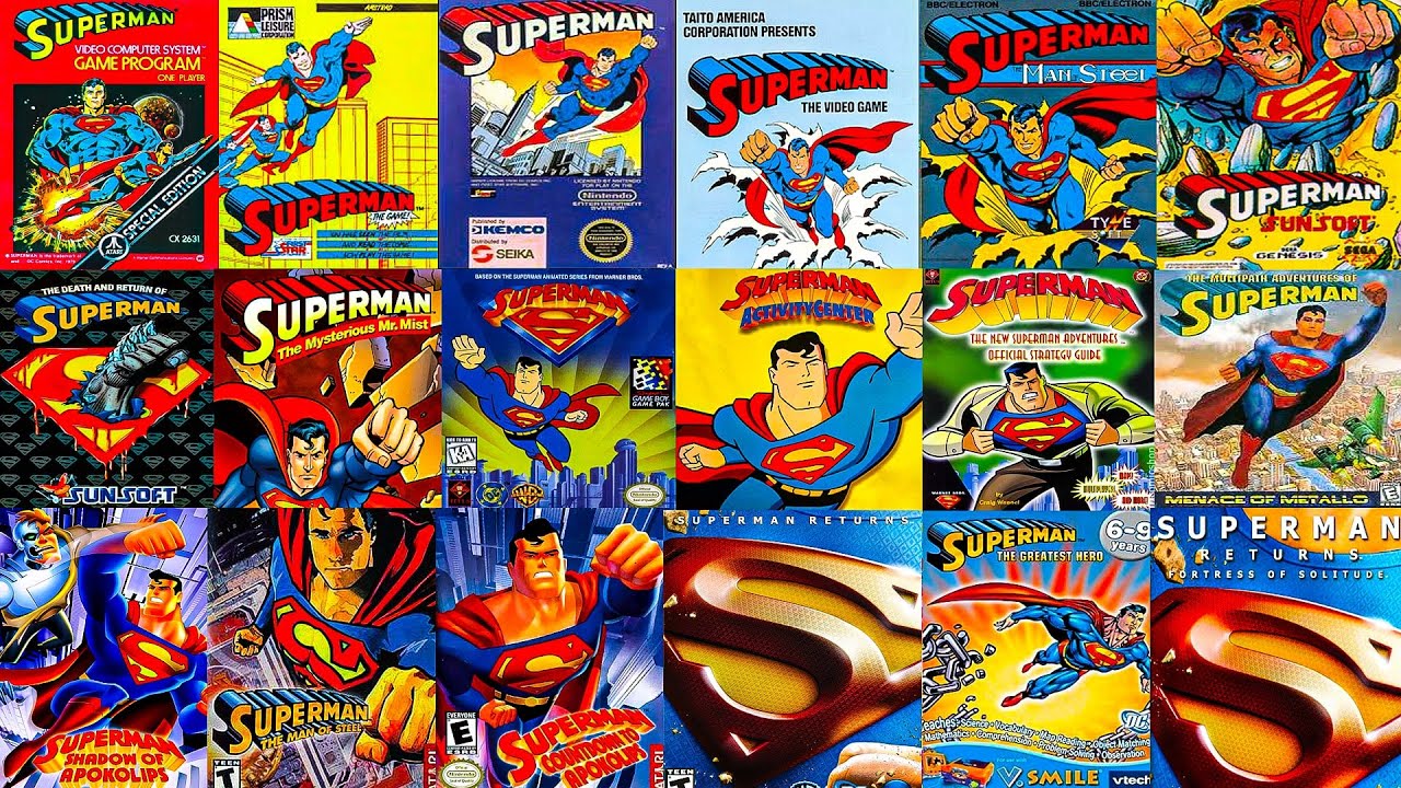 The Evolution of SUPERMAN Games (1978-2024) 40 GAMES