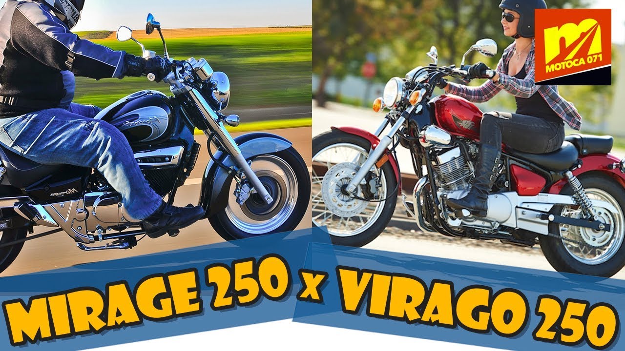 Mirage 250 x Virago 250 - Comparativo completo! Qual é a melhor moto?
