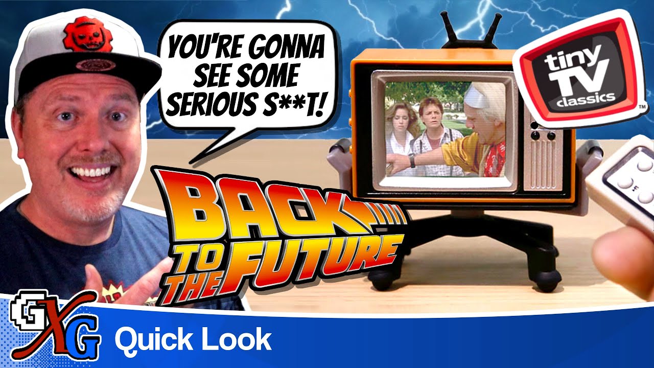 Basic Fun Tiny TV Classics - Back to the Future Retro Quick Look