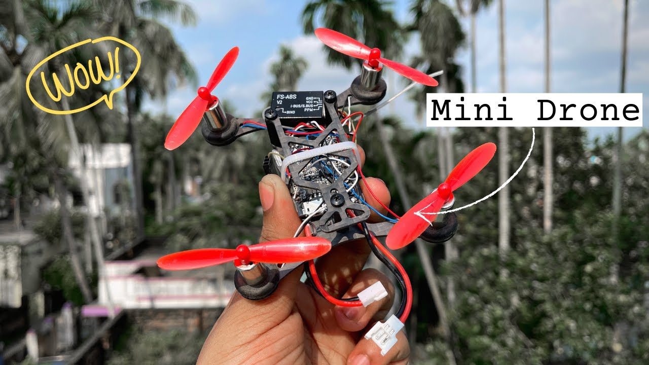 How To Make Mini Drone (Quadcopter) At Home !!