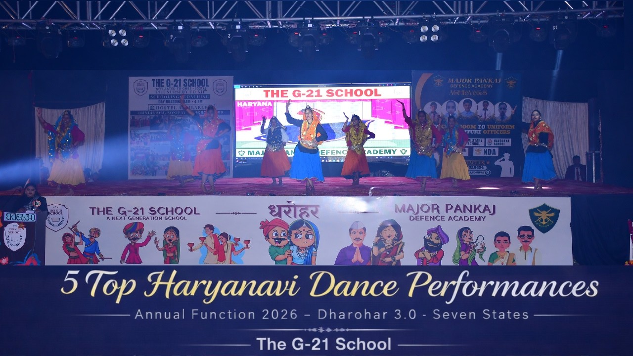 5 Top Haryanvi Songs Dance Performance | Annual Function 2026 | Dharohar 3.0 - The G21 School