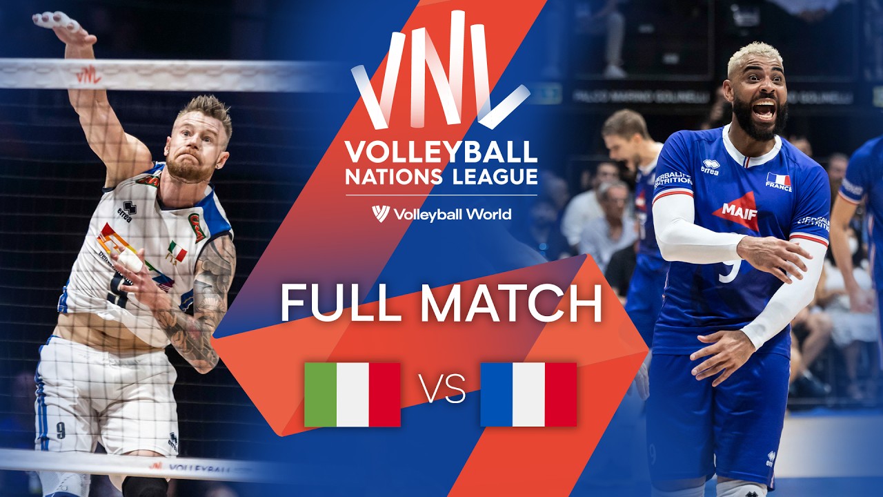 🇮🇹 ITA vs. 🇫🇷 FRA - Full Match | Men&rsquo;s VNL 2022