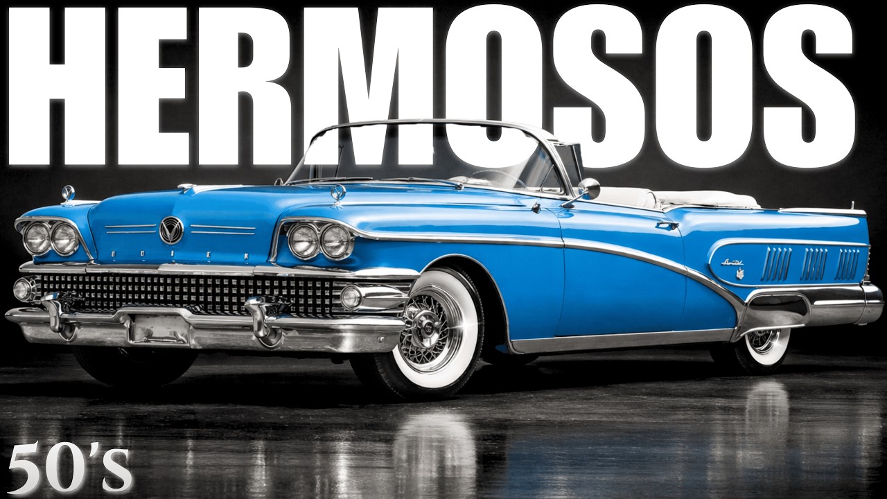 Los Convertibles Americanos MÁS HERMOSOS de Los Años 50's: Elegancia Pura y Lujo a Cielo Abierto