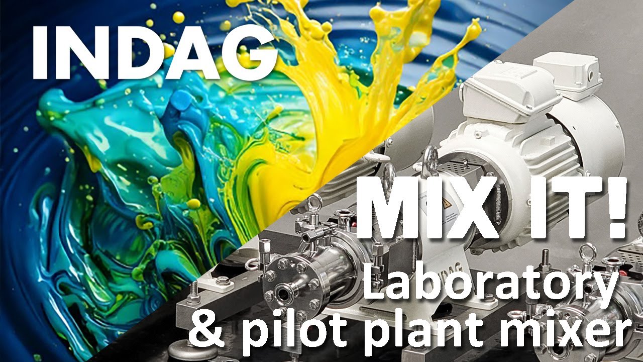 INDAG Laboratory and pilot plant mixer | Mixing Liquids with Liquids  | English Audio