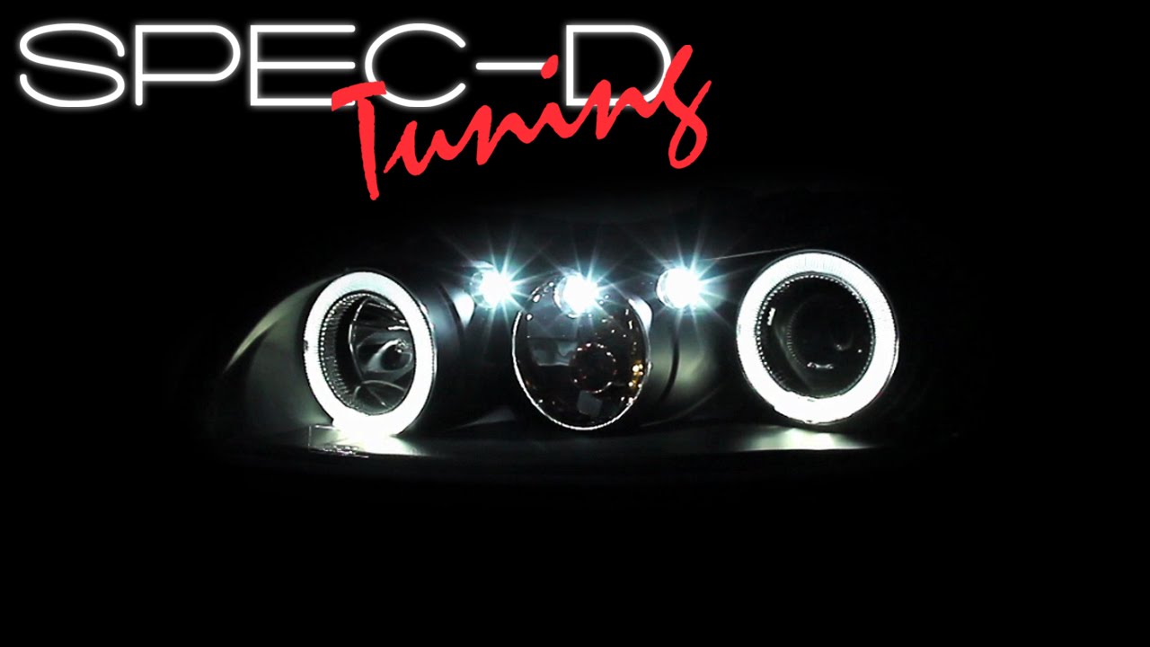 SPECDTUNING DEMO VIDEO: 1997-2003 CHEVY MALIBU HALO LED PROJECTOR HEADLIGHTS