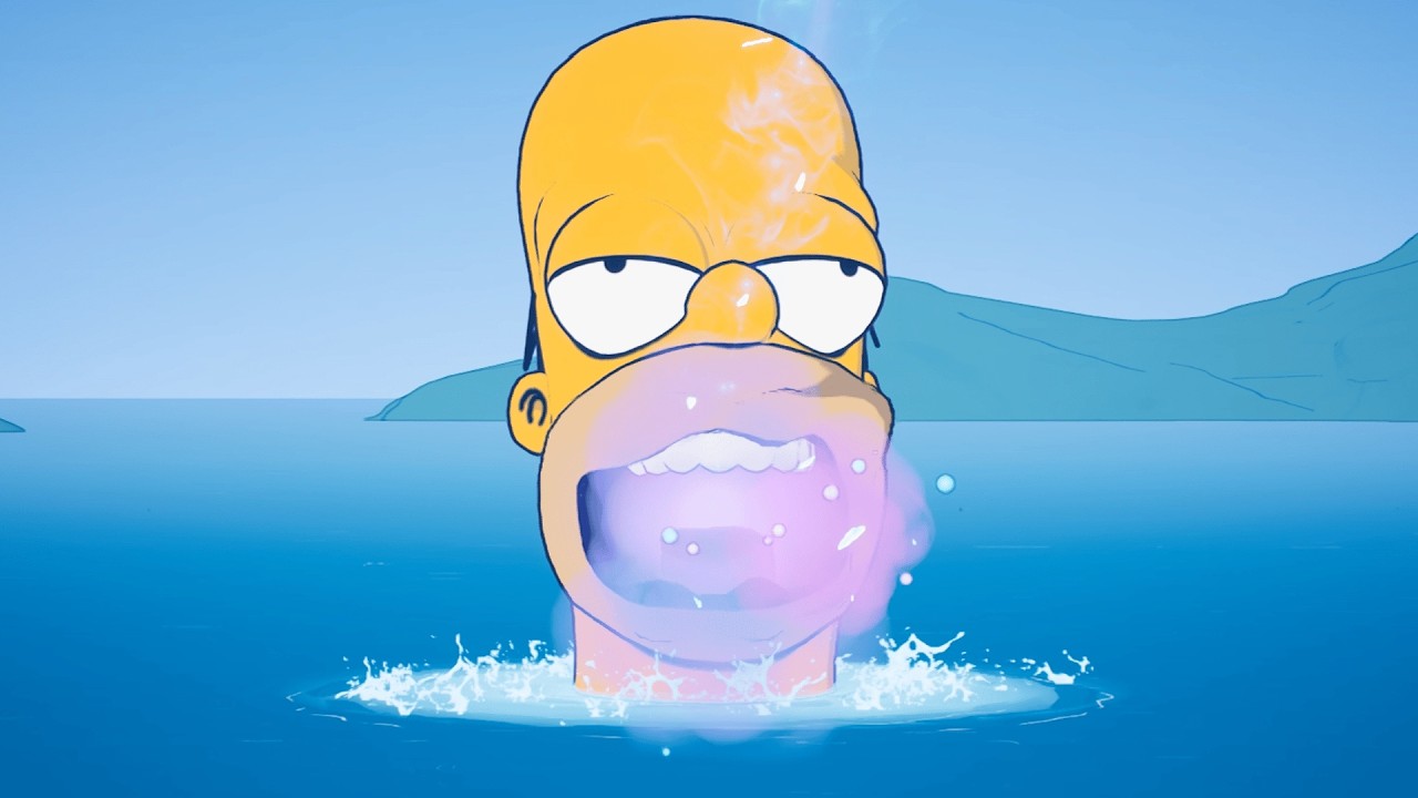 Геймплей события Fortnite Giant Homer Mini Live