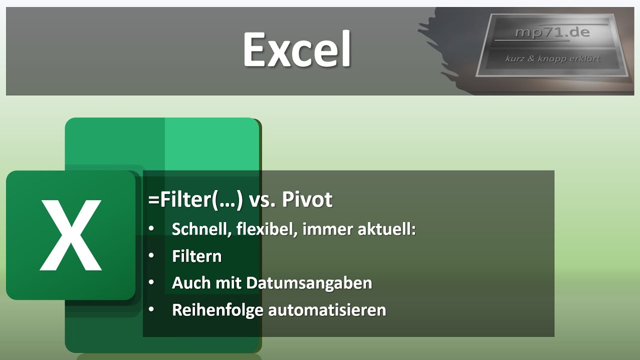 Excel FILTER-Funktion meistern – von Basics bis Automatisierung!
