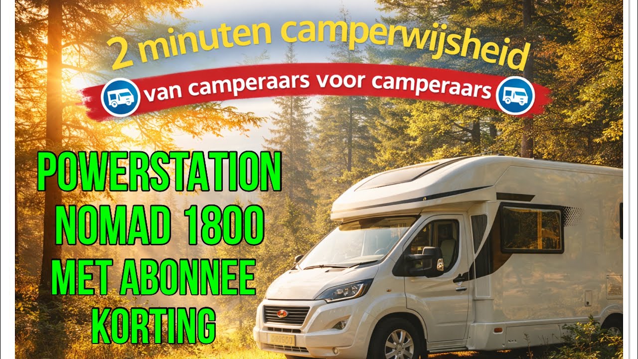 026 AFERIY powerstation 1800 Watt voor in de camper | (Promotie video ad)