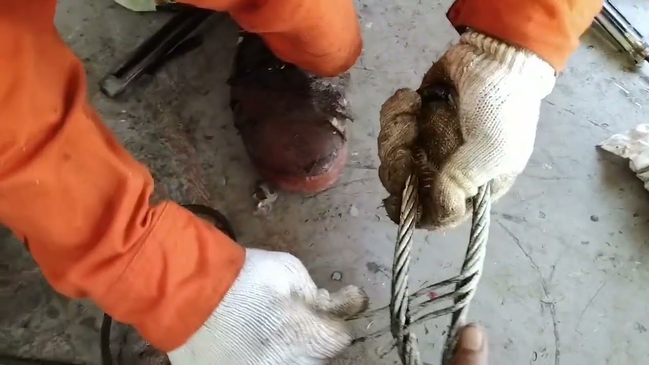 How to make cable eye splice.||..paano mag splice ng kable....