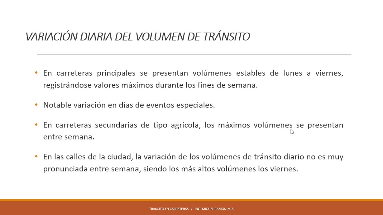 3 5 VOLUMENES DE TRANSITO