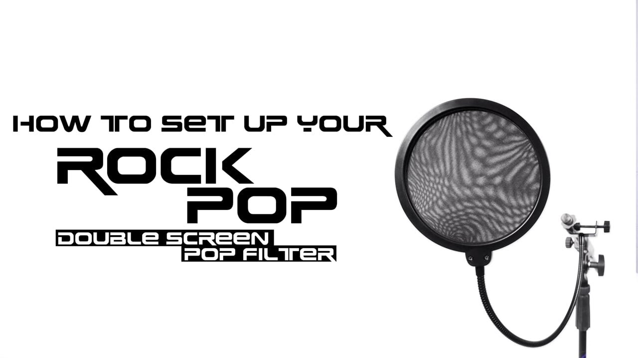 How to Set Up Your Rockville RockPop Double Screen Recording Mic Pop Filter w/Metal Gooseneck Clamp