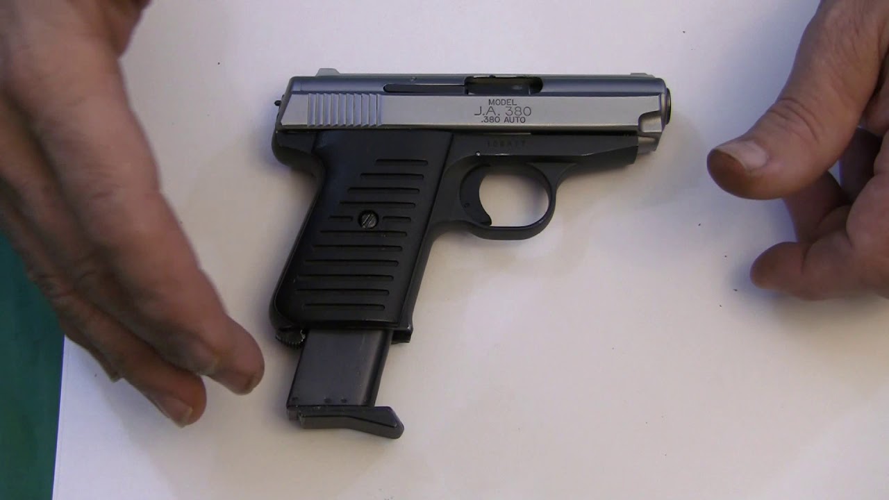 Пистолет Хименес Х.А. 380. Общий вид. Проблема с магазином и её решение.