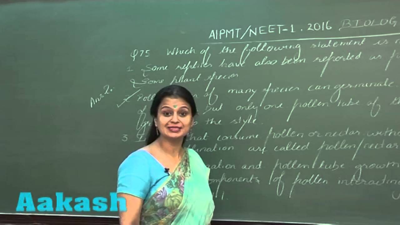 AIPMT 2016 Biology Solution Q. 75-76 Aakash (NEET Phase-I)