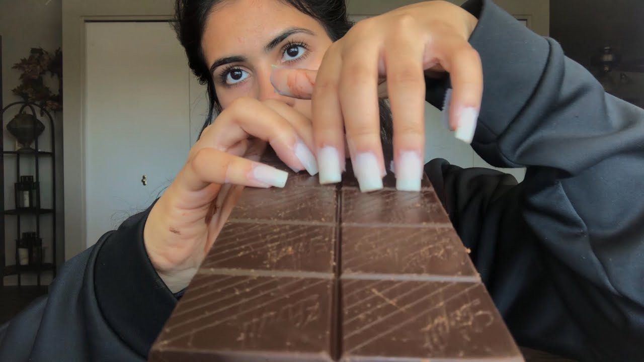 ASMR Textured Chocolate FAST tapping and scratching 🍫