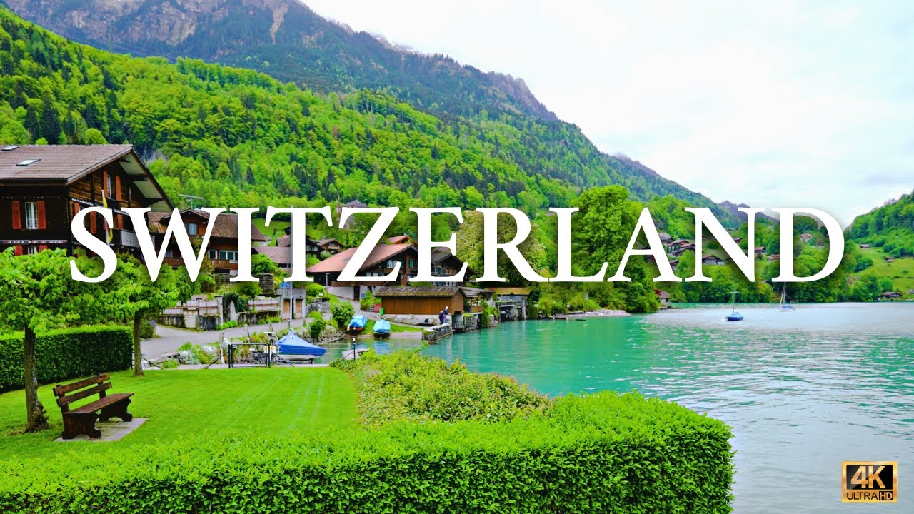 🏠🌷🌺💖 This Tiny Fairytale Lakeside Village is the Jewel of Switzerland: Iseltwald 4K | #swiss