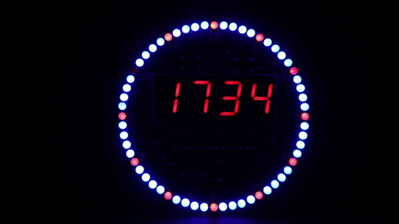 Led Clock Kit - DS1302 - Alarm