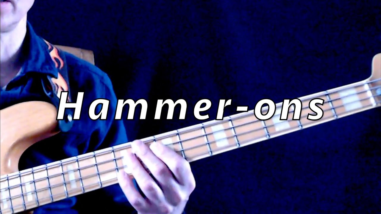 Slap bass lesson - Hammer-ons- Cambridge Bass Lessons