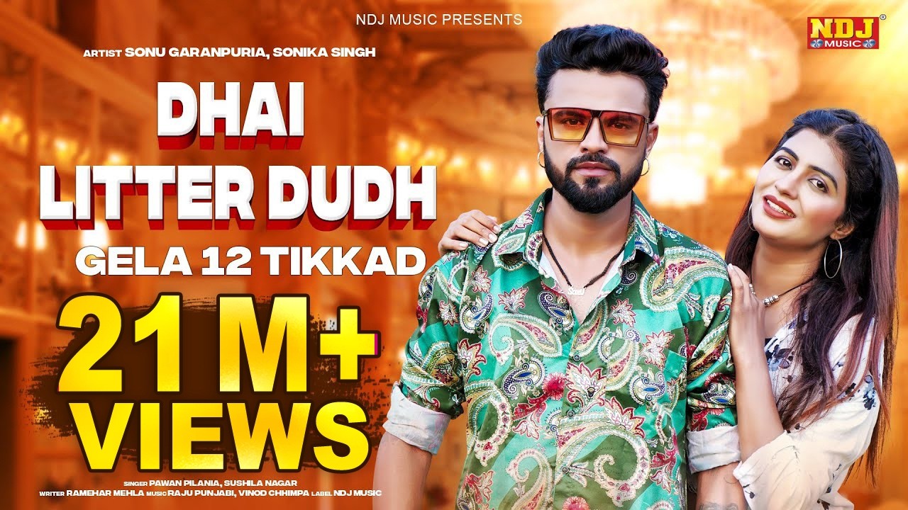 Dhai Litre Dudh Gelya 12 Tikkad Khau Su - NDJ Music - Most Popular  Haryanvi Folk Song 2024