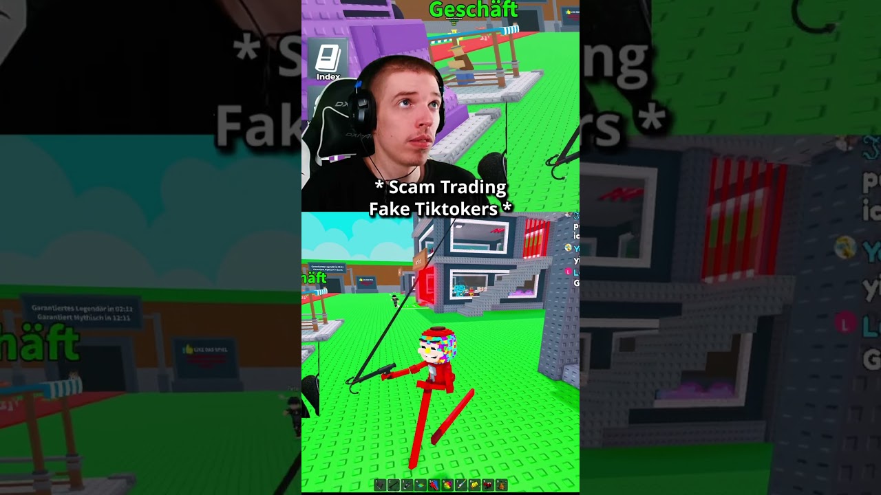 Tiktok Scammer werden erwischt in Roblox Steal a Brainrot #shorts #roblox