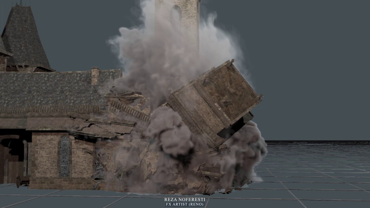 Destruction Fx done in Houdini