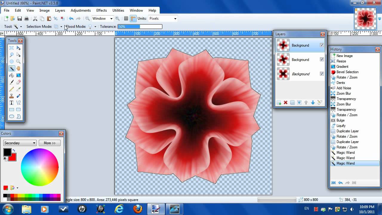 Paint.NET Tutotial Make a flower
