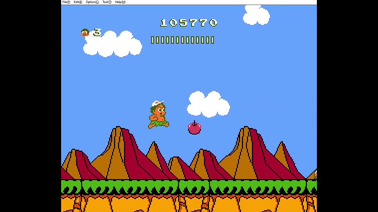 (FC/NES) Hudson's Adventure Island II Game Play Stage. 3