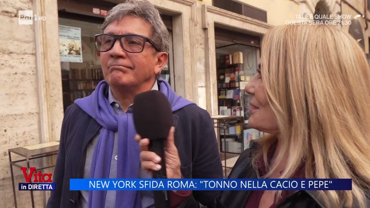 New York sfida Roma: tonno nella cacio e pepe - Vita in Diretta 10/10/2025