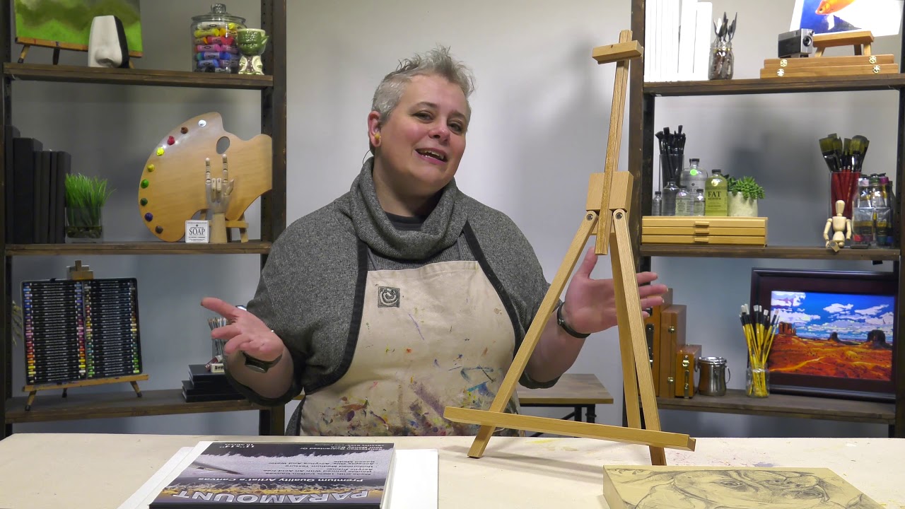 Creative Mark Rambler Folding Wood Art & Display Table Easel - Product Demo