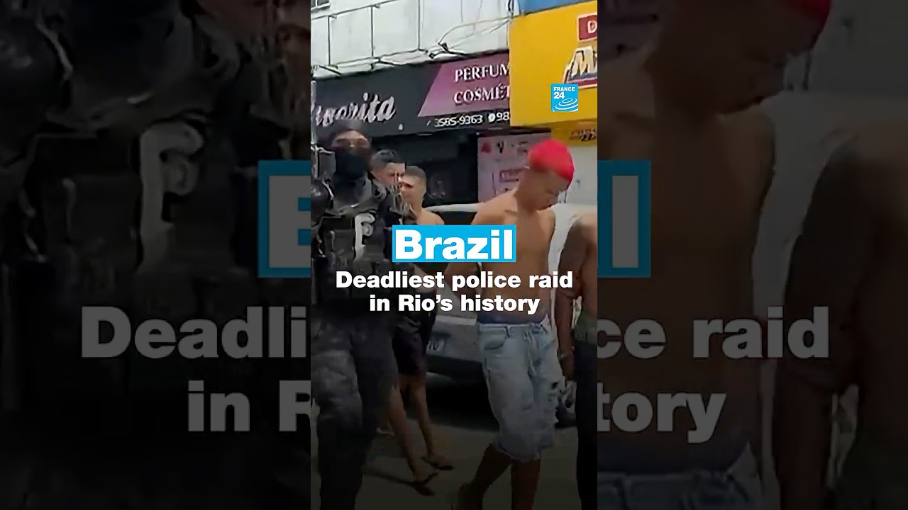 Corpses line Rio streets after deadliest police raid in history &bull; FRANCE 24 English