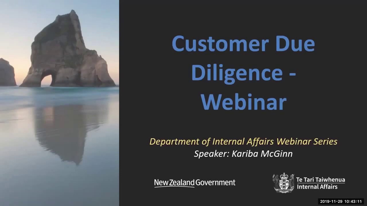 Customer Due Diligence Webinar