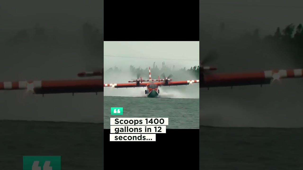 How aircraft bombs water to fight wildfire